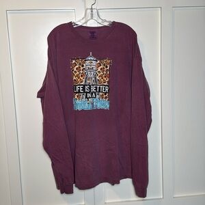 Comfort Colors "Life is better in a small town" long sleeve tshirt